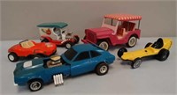 Lot of 5 Vintage Toy Vehicles - Tonka