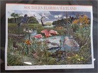 Sheet of Southern Florida Wetland Postage Stamps