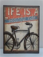 Metal Bicycle Art on Frame