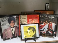COLLECTION OF FRAMED ALBUMS, "PRINCE", "THE WHO"