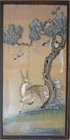 Chinese Qing embroidery panel