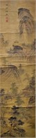 Chinese Qing water color painted scroll