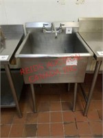 27" stainless steel sink