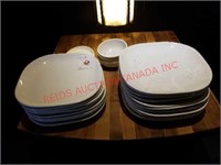 18 large plates and miscellaneous