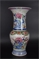 Chinese Qing Yongzheng famille rose porcelain Gu