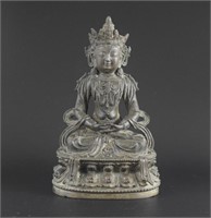 Chinese Ming bronze Buddha