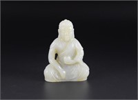 Chinese carved jade Medicine Buddha