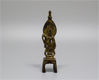 Chinese Sui- Tang Dynasty gilt bronze Buddha