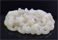 Chinese carved jade Bi disk