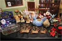 Teapot Clock, Figurines, Recipe Book Stand & More