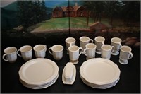 22 Piece Ceramic Dining Set