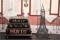 Eifeel Tower & Book Themed Jewelry Box