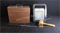 Metal File Box, Shoe Helper, Wood Hammer,