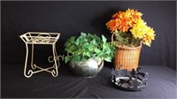 Christmas Candle Holder, Plant Stand, Copper