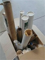 Boxful of dealership posters & schematics