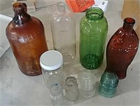 Bottles, jars and insulators