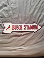 Busch Stadium Arrow Sign 20"x6"