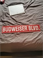 Budweiser Blvd Street Type Sign 24"x5"