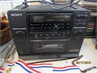 Sony AM/FM Radio with CD and Cassette Tape