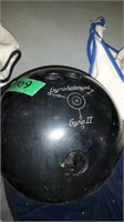 EBONITE GYRO BALANCED GYRO 2,  BOWLING BALL BLACK