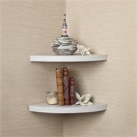 DANYA CORNER RADIAL SHELF SET