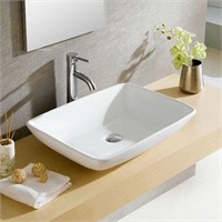 FINEFIXTURES RECTANGLE VITREOUS VESSEL SINK