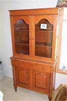 6' WILLET STEP BACK CHERRY CHINA CABINET