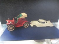 Vintage Tin Model T Car & Structo Car