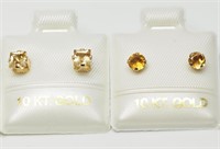 $160. 10KT Citrine Earrings