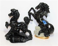 Glass Ceramic Horse Figurines Richards