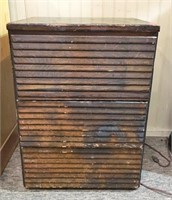 Wood Three Drawer chest