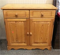 Blonde Wood Side cabinet