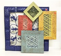 Colorful Decorative Metal Wall Plaques