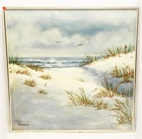 Reynold Signed Painting of Beach Dunes