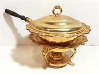International Silver CO Gold Plated Chafing