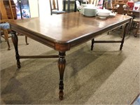 Vintage dining table spindle legs