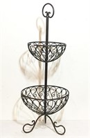 Two Tier Metal Fruit basket Stand