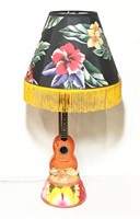 Hawaiian Theme Table Lamp with Fringe