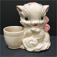 Hull Ceramic Kitty Cat Planter