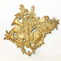 Large Gilt Resin Wall Plaque