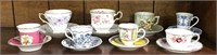 Selection of Cups & Saucers (lot of 9)
