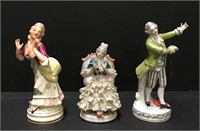 Victorian Porcelain Figurines (lot of 3)
