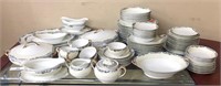 Large Selection of China Dishes with Gilt