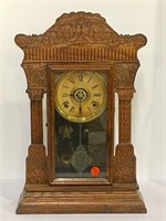 Antique Gingerbread Carved VM.L. Gilbert Clock