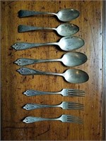 Silverware, 2 Sterling spoons