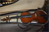 Old violin, unbranded, in need of restoration,