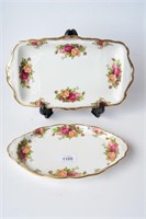 2 items: Royal Albert 'Old Country Roses'