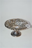Antique English sterling silver footed bon bon