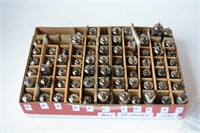 Box of 72 vintage radio valves,