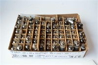 Box of 70 vintage radio valves,